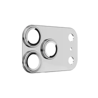 Benks grūdintas stiklas Glass Warrior metalinė integruota objektyvo apsauga (C070) Iphone 17 Pro Max (3 objektyvai) balta