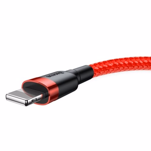Кабель USB Baseus "Cafule" красный Lightning 200 см