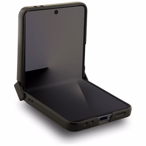 KARL LAGERFELD dėklas telefonui SAMSUNG Z Flip7, suderinamas su magnetiniu MagSafe (PU K&C PINS) juodas