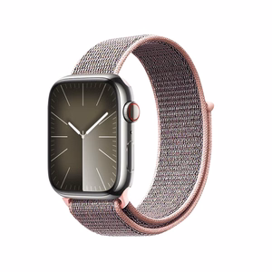 Crong Nylon Sport dirželis, skirtas Apple Watch 38 / 40 / 41 / 42 mm, šviesiai rožinis
