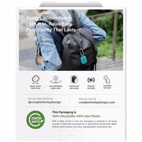 Uniq Glase Pro deklas AirPods Pro 3 Lock deklas - skaidrus rozinis