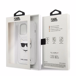 Karl Lagerfeld Choupette Head чехол для iPhone 13 Pro Max - прозрачный