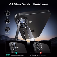 ESR Armorite kameros dangtelis iPhone 16 / 16 Plus / 17 - juodas