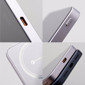 Išorinė baterija suderinama su MagSafe Forcell F-Energy SuperSlim F5K8 QC4.0 PD3.0 15W 5000 mAh violetinė