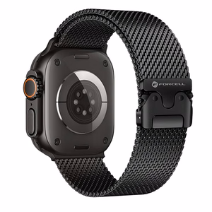 Ремешок для Apple Watch Forcell F-Design FA11 стальная застёжка 38 / 40 / 41 мм чёрный