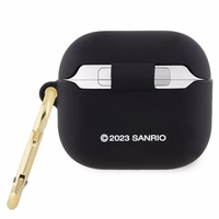 Hello Kitty silikoninis 3D Kitty galvos dėklas AirPods 3 - juodas