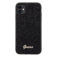 Guess Disco Metalinis užrašas dėklas telefonui iPhone 11 / Xr - juodas