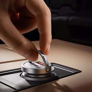 Orico MiniRing Pro 45W USB-A + USB-C automobilinis įkroviklis - sidabrinis