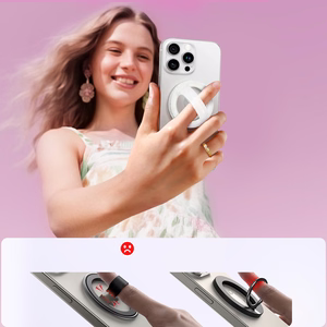 Joyroom JR-ZS500 magnetinis žiedas, suderinamas su MagSafe laikikliu - baltas