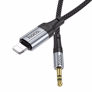 Cable AUX Lightning to Jack 3,5 mm Hoco 1 m UPA26 black