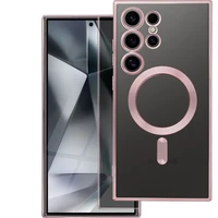 ELECTRO MAG COVER dėklas telefonui suderinamas su MagSafe SAMSUNG S26 Edge rožinis auksas