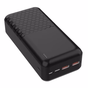 Išorinė baterija POWER BANK Platinet 30000mAh (2xUSB; 1xType-C; QC3.0 22.5W) juodas