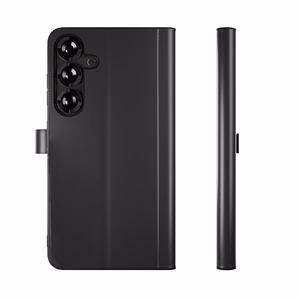 Puro atverčiamas dėklas su pinigine Samsung Galaxy S25+ - juodas