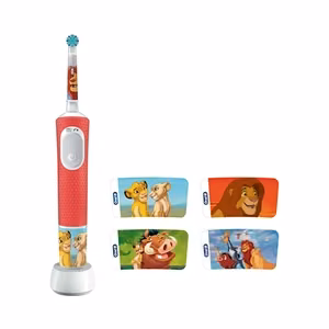 Oral-B Pro Kids 3+ Lion King – rechargeable children's electric toothbrush, 1 brush head, 2 cleaning modes, blue