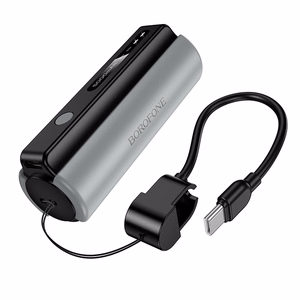 Borofone Power Bank 5000mAh BJ87 Star - Typ C - with flashlight black