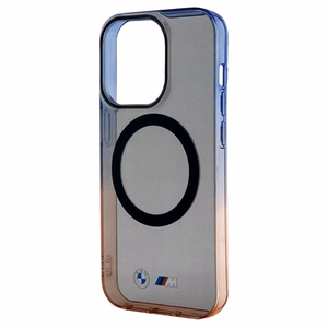 BMW Gradient Bumper Magnetinis dėklas telefonui iPhone 15 Pro Max - pilkas