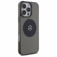 Mercedes MB Dėklas telefonui iPhone 16 Pro su Žvaigždžių raštu - Juodas