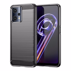 Carbon Case гибкий чехол Realme 9 Pro чёрный