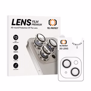 Apsauginis stiklas kameros lęšiams Tel Protect 3D Lens ant kameros Iphone 15/15 Plus skaidrus (2 vnt.)