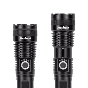 Rebel rechargeable LED flashlight, 10 W