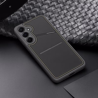 Dėklas telefonui Dux Ducis Rafi II Samsung Galaxy S25 su stovu ir piniginė - juodas