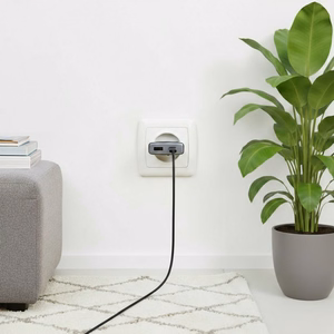 FORCELL F-ENERGY GaN III B245202(1A1C) itin plonas kelioninis įkroviklis 1 x Type C + 1 x USB A PD QC4.0 3A 45W juodas