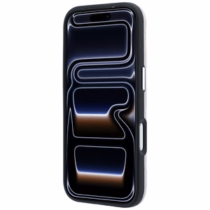 Karl Lagerfeld Grained Mono Resin Logo MagSafe dėklas, skirtas iPhone 17 Pro / 18 Pro – spalva: rožinė