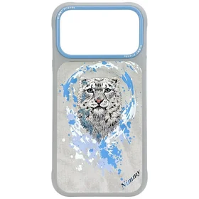 Nimmy Pantera Magnetinis dėklas telefonui iPhone 17 Pro - šviesiai pilkas