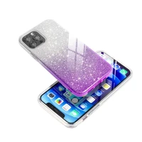 Blizgus dėklas telefonui IPHONE 11 Pro skaidrus violetinis