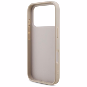 GUESS GUE005597 (4G PU Big Logo) dėklas, skirtas iPhone 18 Pro / 17 Pro, spalva – rožinė