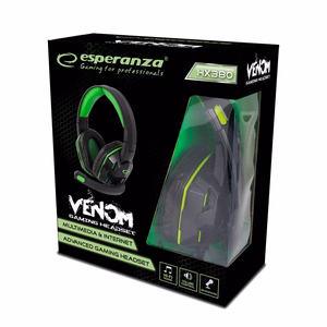 Esperanza EGH380 Head-band Black,Green