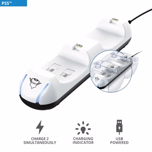 Trust GXT 250 Duo įkrovimo stotelė 2 PlayStation 5 valdikliams