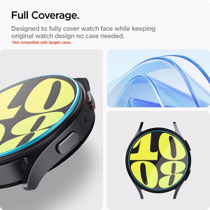 Spigen Glas.tR EZ Fit grūdintas stiklas laikrodžiui Samsung Galaxy Watch 7 (44 mm) - 2 vnt.