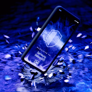3mk dūminis magnetinis dėklas telefonui Samsung Galaxy S25 - juodas