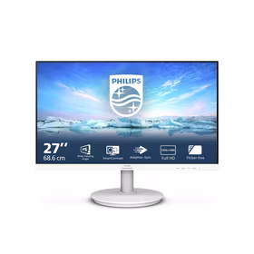 Philips V Line 271V8AW/00 kompiuterio monitorius 68,6 cm (27") 1920 x 1080 pikseliai „Full HD“ LCD Balta