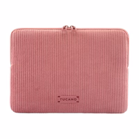 TUCANO Velluto 2 - dėklas MacBook Air 13" (M4/M3/M2/M1/2025-2018) / Pro 13" / Laptop 12" (rožinis)