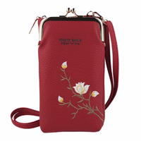 Megztas krepšys telefonui GCW17 raudonas