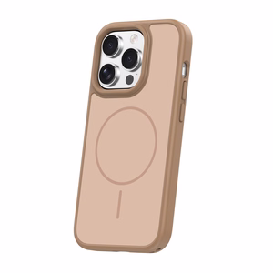 Frame Thin Mag dėklas for iPhone 15 Pro 6,1" rudas