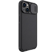 Nillkin CamShield Pro dėklas iPhone 14 Plus šarvuotas dėklas su kameros apsauga juodas