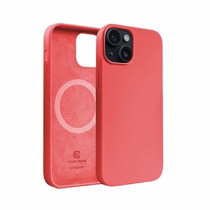 Crong Color Cover Magnetic MagSafe dėklas, skirtas iPhone 15 Plus, rožinis