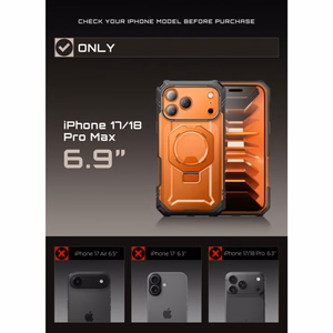 Supcase Grip Pro Mag MagSafe dėklas iPhone 18 Pro Max / 17 Pro Max – oranžinis