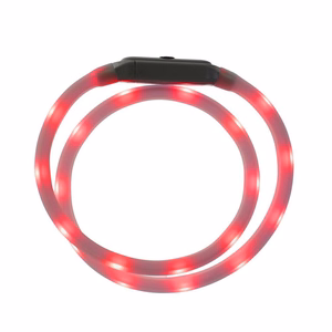 Silikoninis LED gyvūno antkaklis LLFG24034