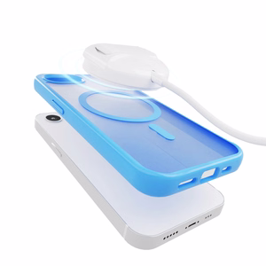 Puro TPU dėklas "GRADIENT" su magnetine ir gradientiniu efektu iPhone 16E, mėlyna