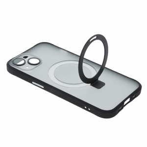 Mag Ring dėklas telefonui iPhone 13 6,1" juodas