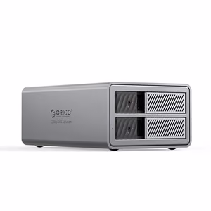 "Orico" 9828RU3 2 didelių DAS sprendimų "ProRAID" diskų masyvas 2 2,5"/3,5" SATA HDD/SSD diskams su RAID valdikliu - pilkas