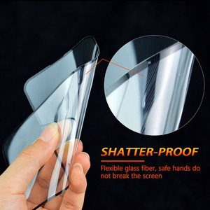 5D visiškai klijuojamas hibridinis stiklas Bestsuit Flexible, skirtas Samsung S25 EDGE, juodas
