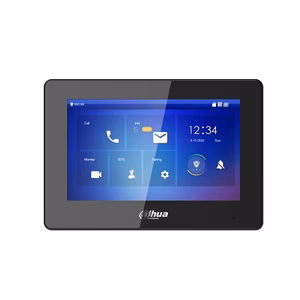 IP domofono monitorius 7 col. 1024x600,Micro SD kortelės prievadas,PoE(802.3af) juodas, SIP