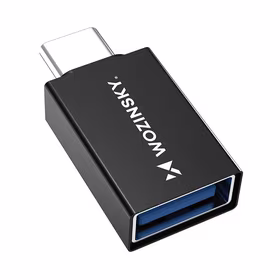 Wozinsky W10GY1S USB-C - USB-A 3.2 10Gb/s adapteris - juodas