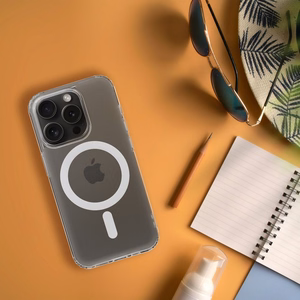 FROST MAG COVER dėklas telefonui, suderinamas su MagSafe, skirtas SAMSUNG S24 Plus, šerkšninė skaidri