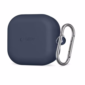 Tech-Protect Silikoninis Hook Dėklas for Samsung Galaxy Buds 4 / 4 Pro - tamsiai mėlynas